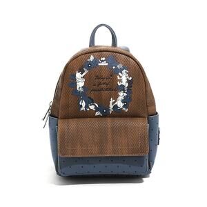 Loungefly Disney Winnie the Pooh Herringbone Today Possibilities Mini Backpack